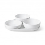 Fluted Serving Set - White